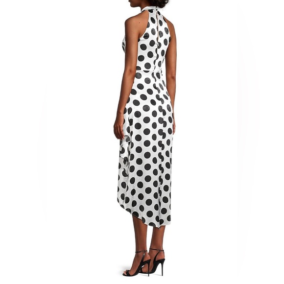 BNWT - LIPSY Polka Dot Halter High-Low Midi Dress - Picture 2 of 7